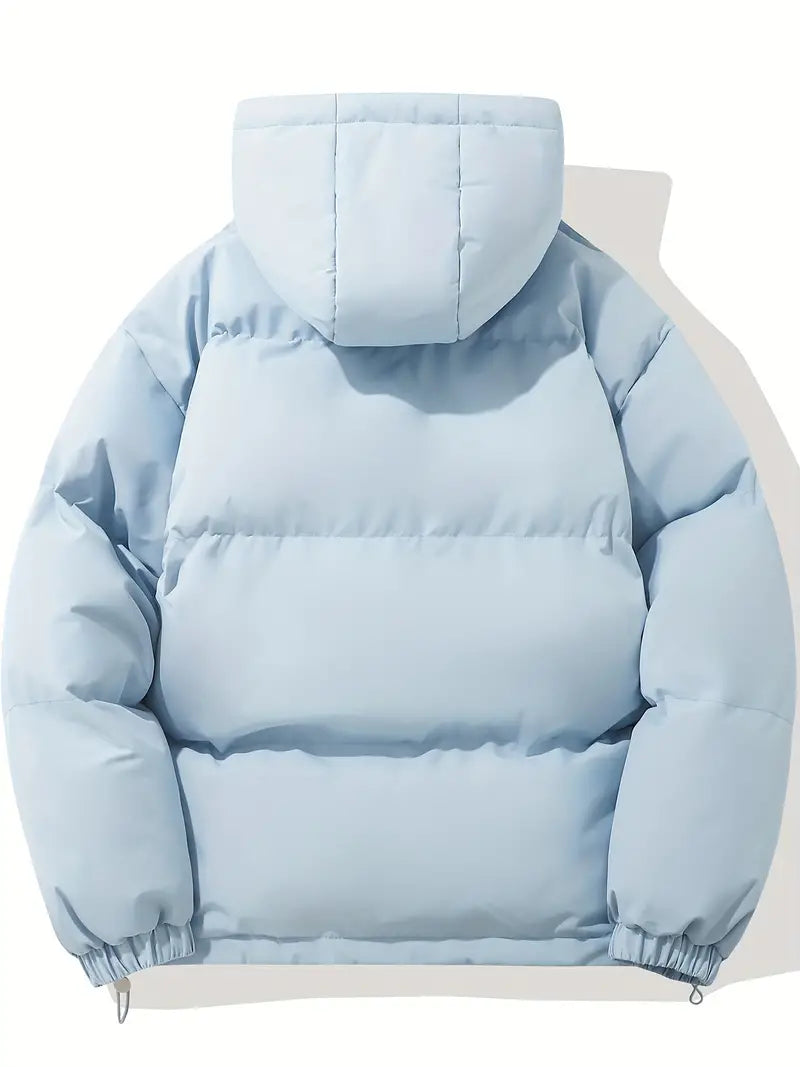 Puffjacke | Kapuze | Reißverschluss | Schützend | Gepolstert-Luzern Mode