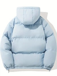 Puffjacke | Kapuze | Reißverschluss | Schützend | Gepolstert-Luzern Mode