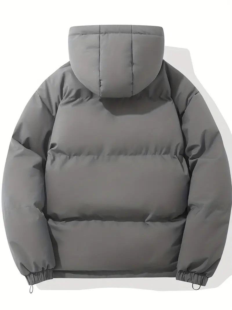 Puffjacke | Kapuze | Reißverschluss | Schützend | Gepolstert-Luzern Mode