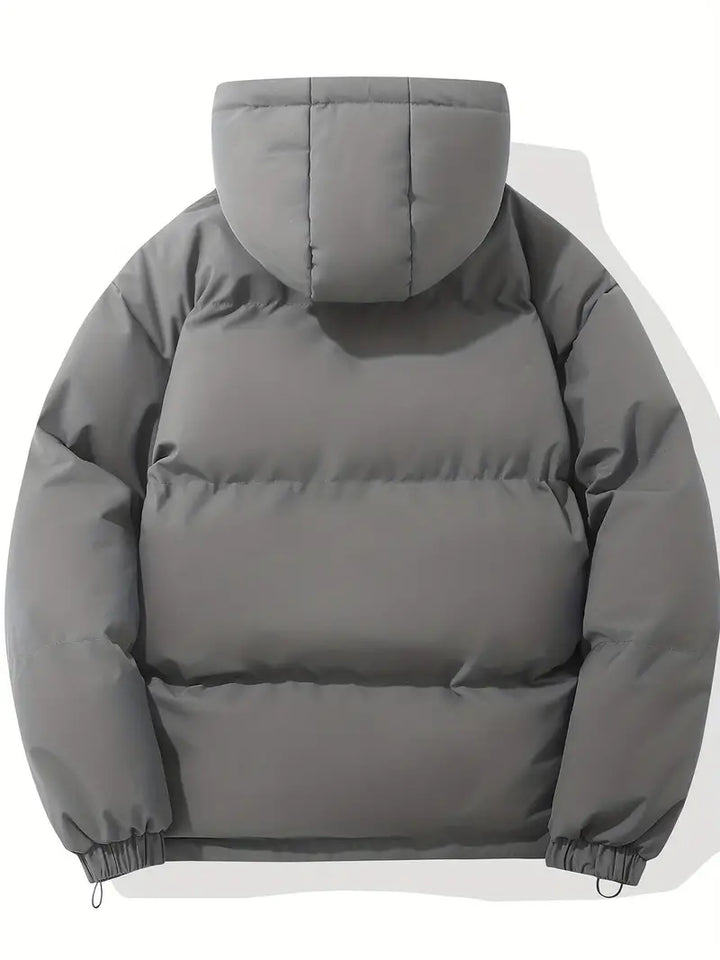 Puffjacke | Kapuze | Reißverschluss | Schützend | Gepolstert-Luzern Mode