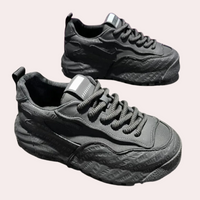 Herren Sneaker mit modernem Design und Komfortsohle-Schwarz-39-Luzern Mode