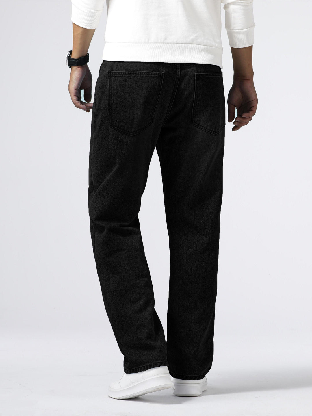 Herrenjeans | Reguläre Passform | Robust | Baumwolle | Knopf | Reißverschluss | Gewaschen-Luzern Mode