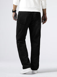 Herrenjeans | Reguläre Passform | Robust | Baumwolle | Knopf | Reißverschluss | Gewaschen-Luzern Mode