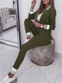 Damen Anzug Set Sportlich Elegant Business Freizeit Look-Luzern Mode