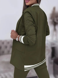 Damen Anzug Set Sportlich Elegant Business Freizeit Look-Luzern Mode