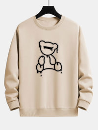 Teddy Design Sweatshirt für Damen - Bequem und Stylisch-Beige-S-Luzern Mode