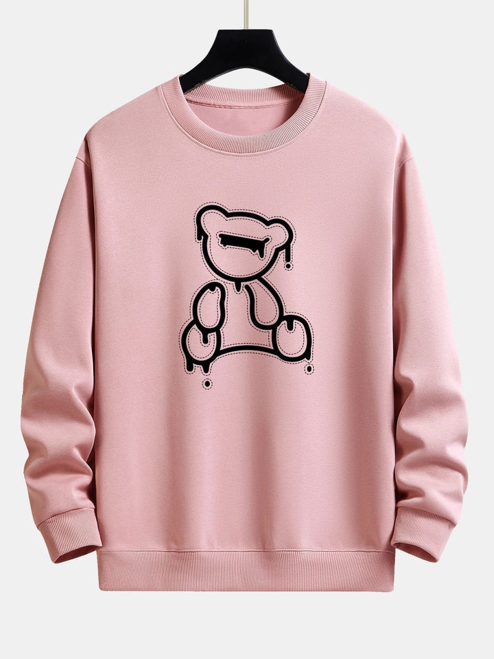 Teddy Design Sweatshirt für Damen - Bequem und Stylisch-Hellrosa-S-Luzern Mode