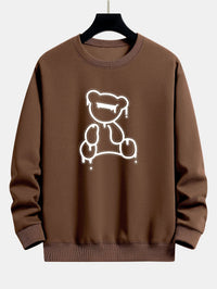 Teddy Design Sweatshirt für Damen - Bequem und Stylisch-Kaffee-S-Luzern Mode