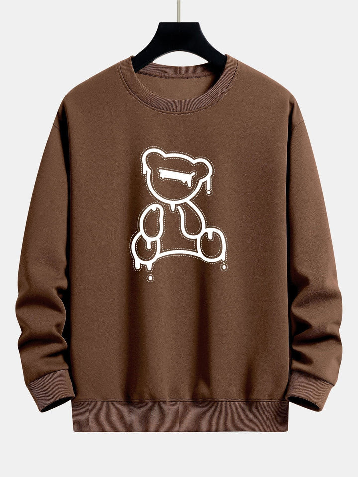 Teddy Design Sweatshirt für Damen - Bequem und Stylisch-Kaffee-S-Luzern Mode
