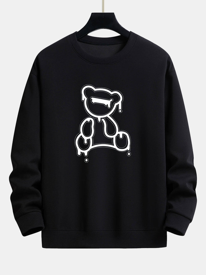 Teddy Design Sweatshirt für Damen - Bequem und Stylisch-Schwarz-S-Luzern Mode