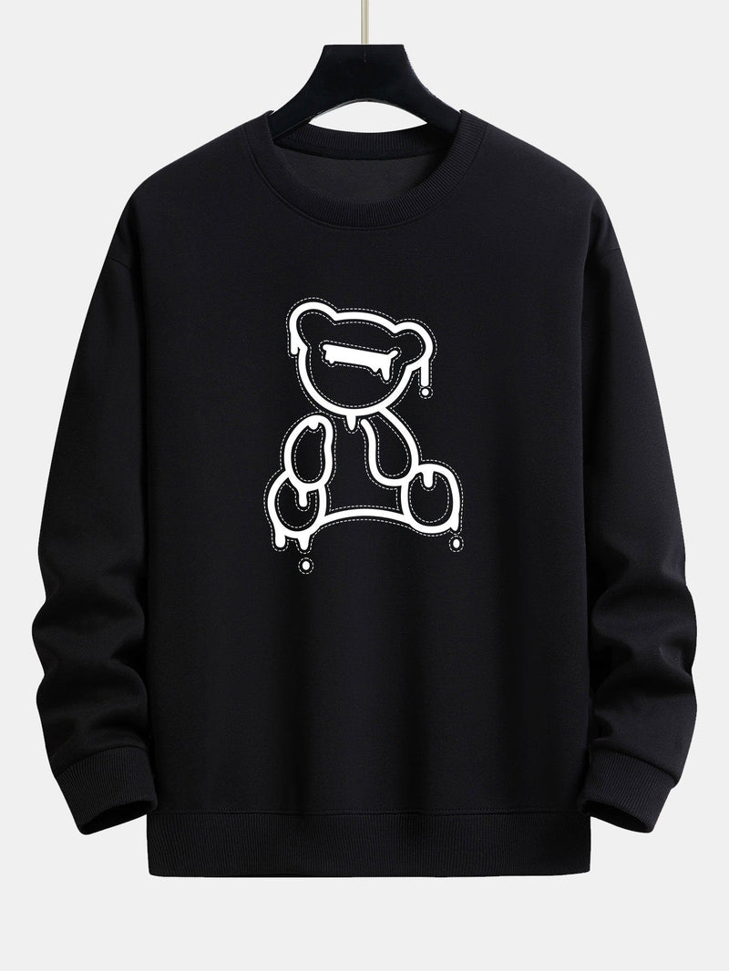 Teddy Design Sweatshirt für Damen - Bequem und Stylisch-Schwarz-S-Luzern Mode