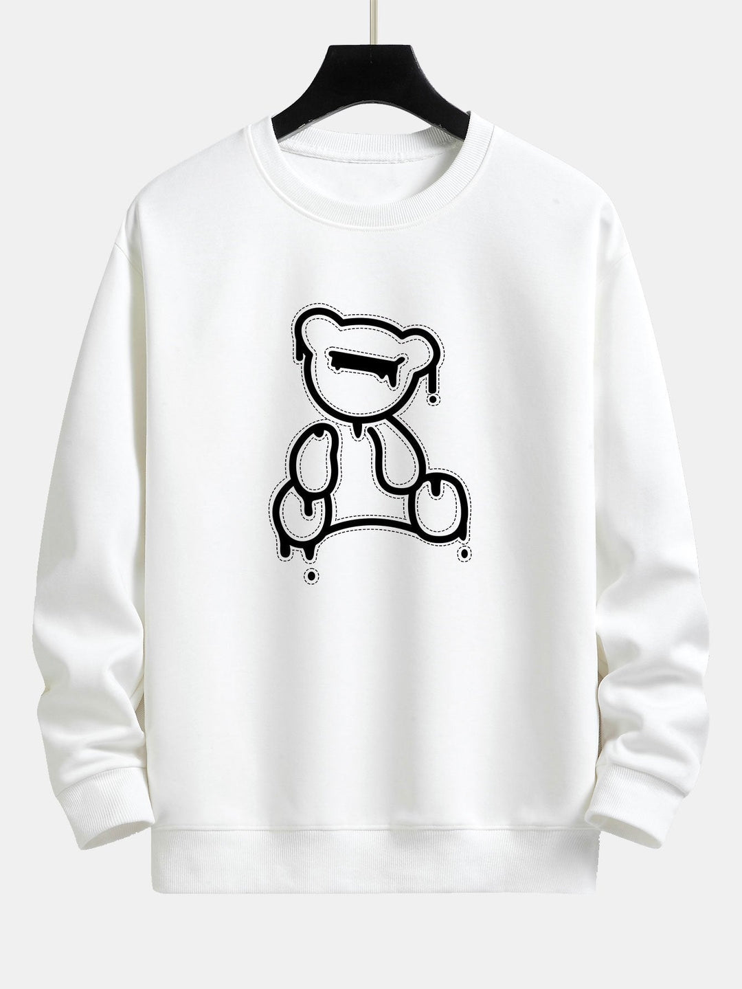 Teddy Design Sweatshirt für Damen - Bequem und Stylisch-Weiß-S-Luzern Mode