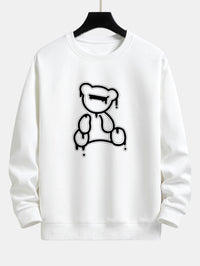 Teddy Design Sweatshirt für Damen - Bequem und Stylisch-Weiß-S-Luzern Mode