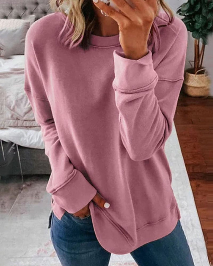 Gemütlicher Damenpullover für Herbst und Wintermode-Rosa-XS-Luzern Mode