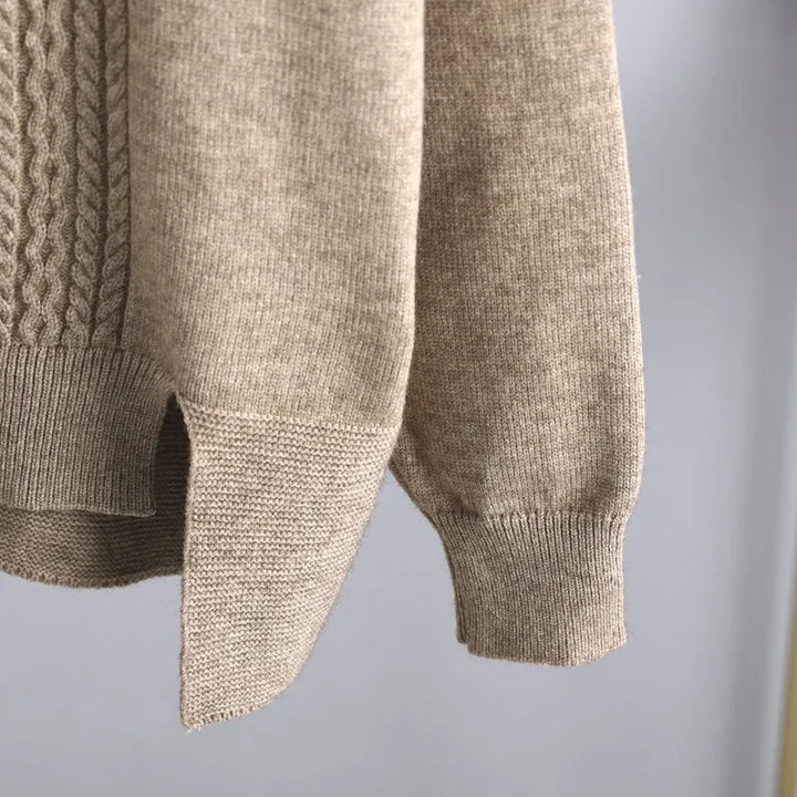 Damen Strickhose Weit Bein Elastisch Komfortabel-Luzern Mode