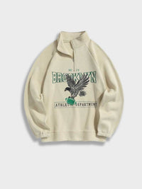 Herren Sweatshirt Adler Brooklyn Athletic Design-Creme-XS-Luzern Mode