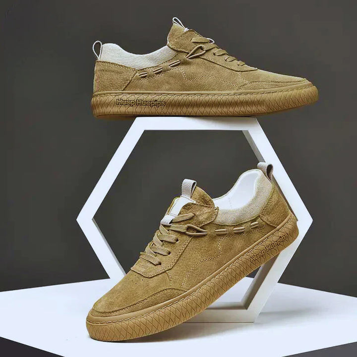 Herren Wildleder Sneaker mit Komfortsohle für Alltag-Luzern Mode