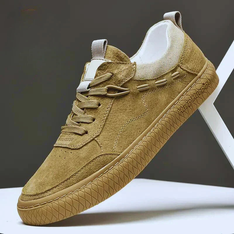Herren Wildleder Sneaker mit Komfortsohle für Alltag-Luzern Mode