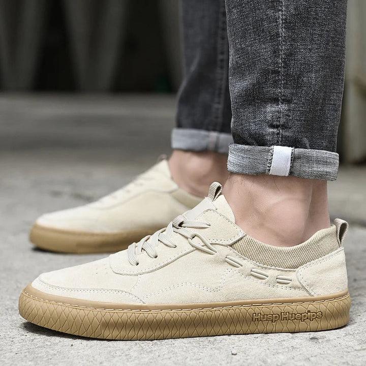 Herren Wildleder Sneaker mit Komfortsohle für Alltag-Luzern Mode