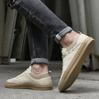 Herren Wildleder Sneaker mit Komfortsohle für Alltag-Luzern Mode