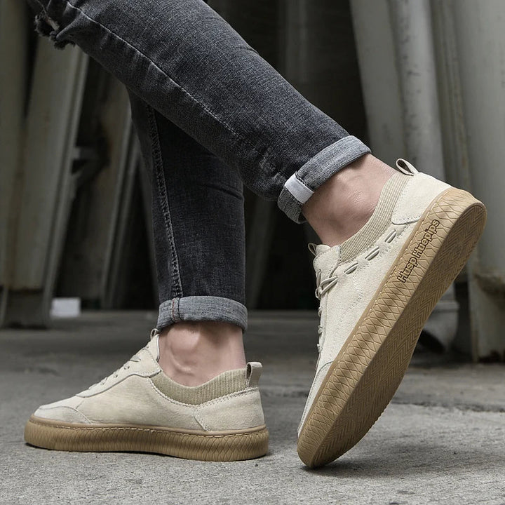 Herren Wildleder Sneaker mit Komfortsohle für Alltag-Luzern Mode