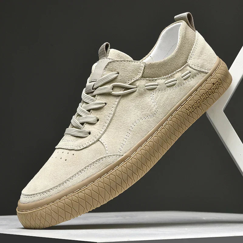 Herren Wildleder Sneaker mit Komfortsohle für Alltag-Luzern Mode