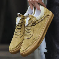 Herren Wildleder Sneaker mit Komfortsohle für Alltag-Luzern Mode