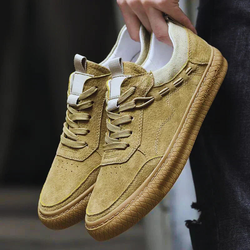 Herren Wildleder Sneaker mit Komfortsohle für Alltag-Luzern Mode