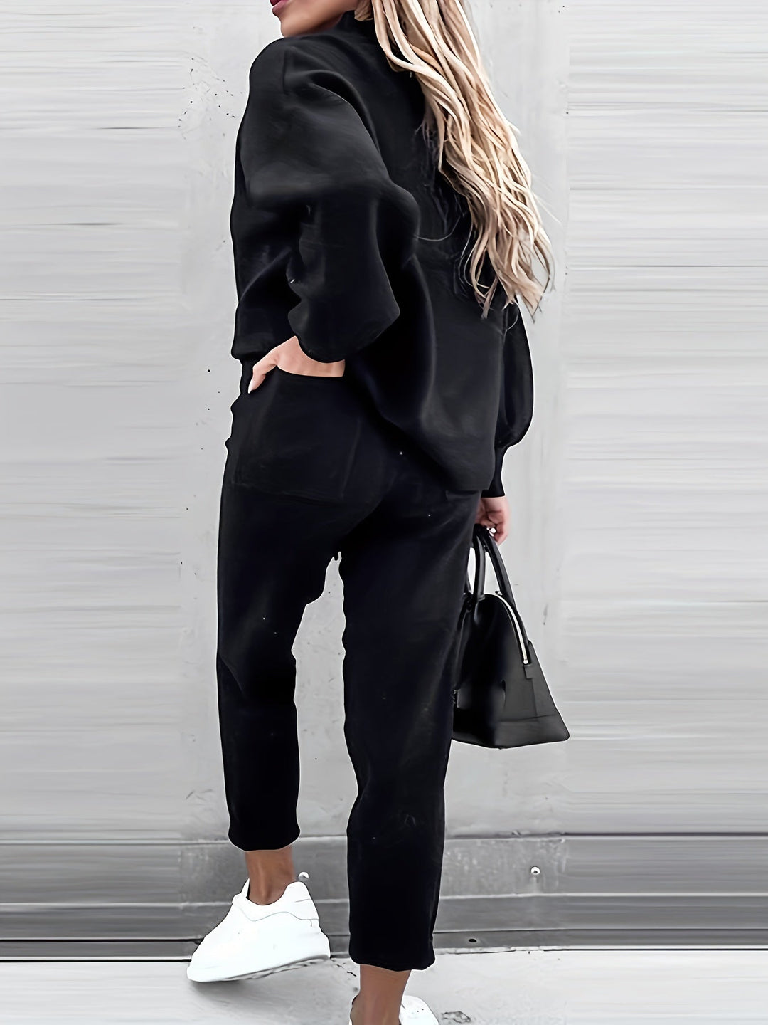 Damen Freizeitanzug mit Tasche - Bequemes Set für Alltag-Luzern Mode