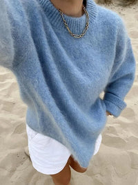 Oversized Strickpullover Damen - Kuscheliger Winterpullover-Luzern Mode