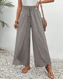 Damenhose mit hohem Bund & geometrischem Muster – Sapphira