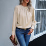 Damen Top mit Faltendetail – Amara