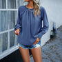 Damen Top mit Faltendetail – Amara