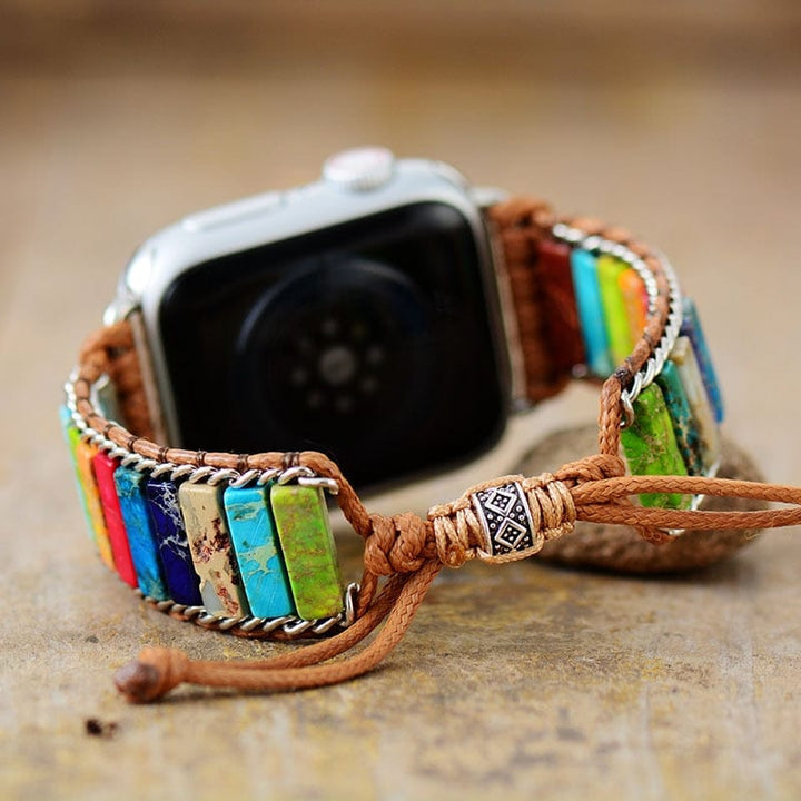 Handgemachtes Boho Wickelarmband für Apple Watch-Luzern Mode