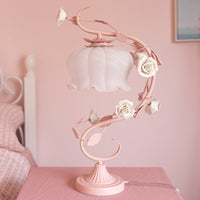 Rosen Tischlampe | Einzigartig Stilvoll Vielseitig Langlebig Handgefertigt Trendig-Rosa-Luzern Mode