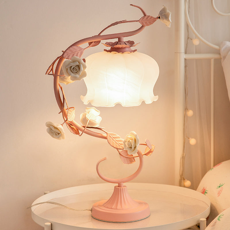 Rosen Tischlampe | Einzigartig Stilvoll Vielseitig Langlebig Handgefertigt Trendig-Luzern Mode