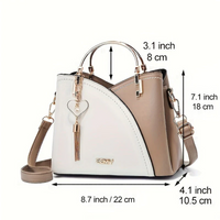 Luxuriöse Damenhandtasche mit abnehmbarem Schulterriemen-Luzern Mode