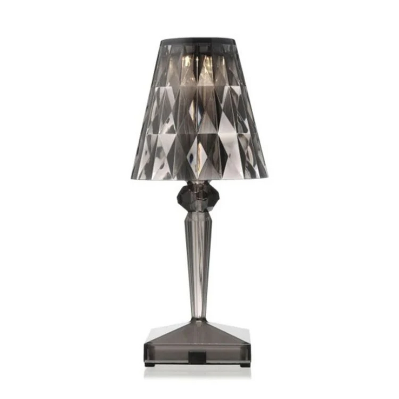  Tischlampe | Luxus Kristalldesign Stilvoll Langlebig Sparsam Stimmungsvol-Grau-Luzern Mode