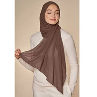 Hijab | Chiffon | Einfarbig | Leicht | Atmungsaktiv | Einheitsgröße-Luzern Mode