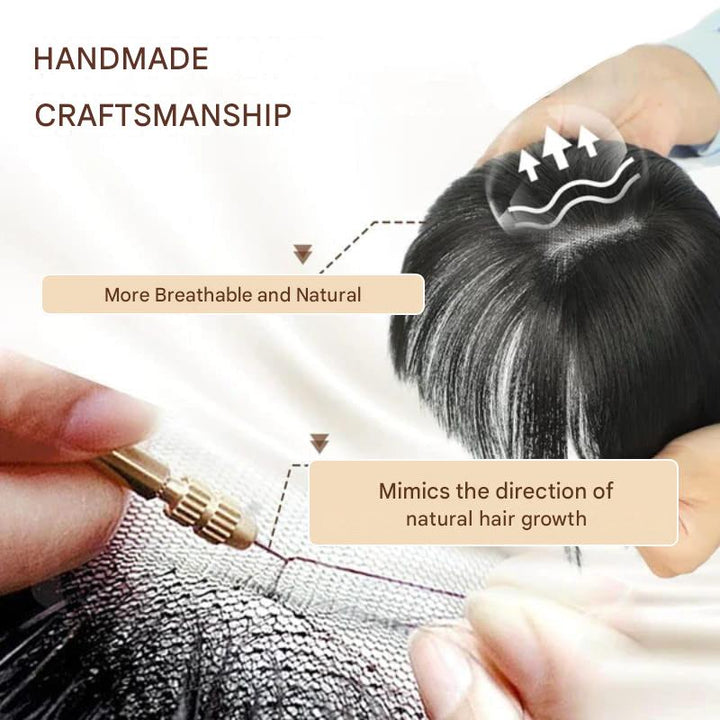 Clip-in Haarstück | Pony | Synthetisch | Volumen | Weich | Hitzebeständig-Luzern Mode