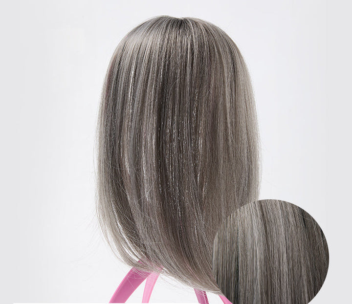 Clip-in Haarstück | Pony | Synthetisch | Volumen | Weich | Hitzebeständig-09#-Luzern Mode