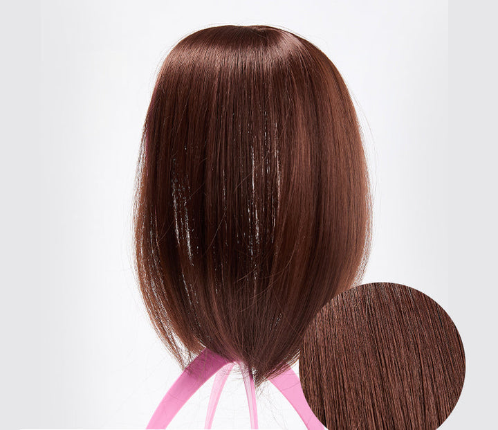 Clip-in Haarstück | Pony | Synthetisch | Volumen | Weich | Hitzebeständig-10#-Luzern Mode