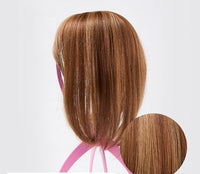 Clip-in Haarstück | Pony | Synthetisch | Volumen | Weich | Hitzebeständig-12#-Luzern Mode
