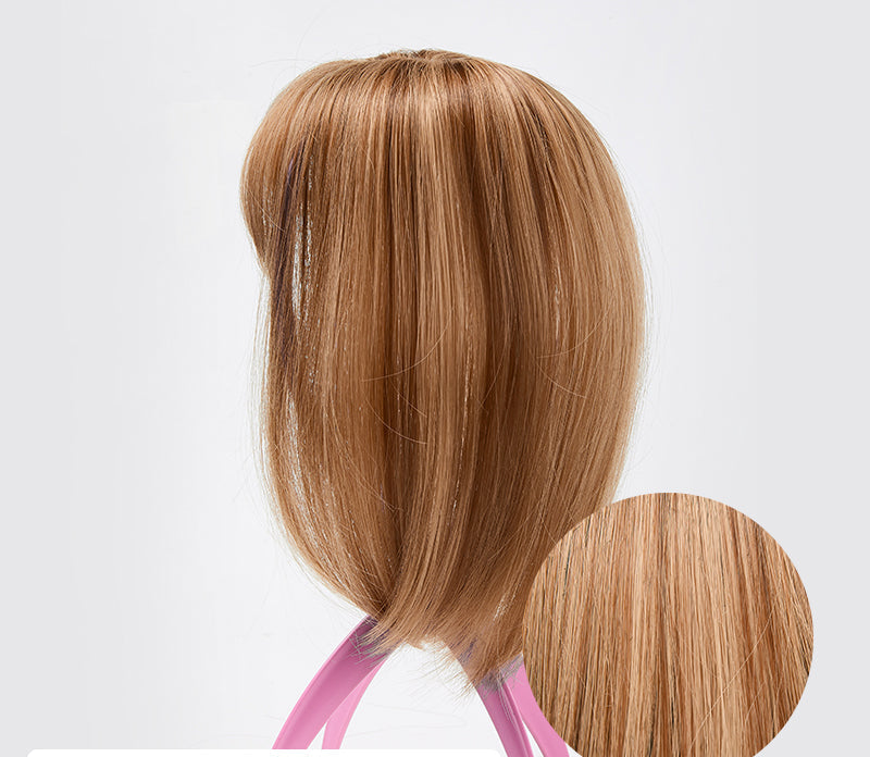 Clip-in Haarstück | Pony | Synthetisch | Volumen | Weich | Hitzebeständig-13#-Luzern Mode