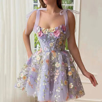 Blumenkleid Damen mit Blumenmuster - Elegantes Sommerkleid-Luzern Mode