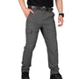 Wasserdichte Herren Cargo Hose mit Seitentaschen Outdoor-Dunkelgrau-S-Luzern Mode