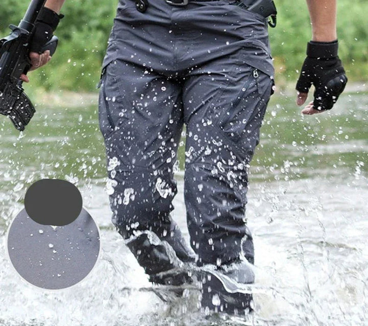 Wasserdichte Herren Cargo Hose mit Seitentaschen Outdoor-Luzern Mode
