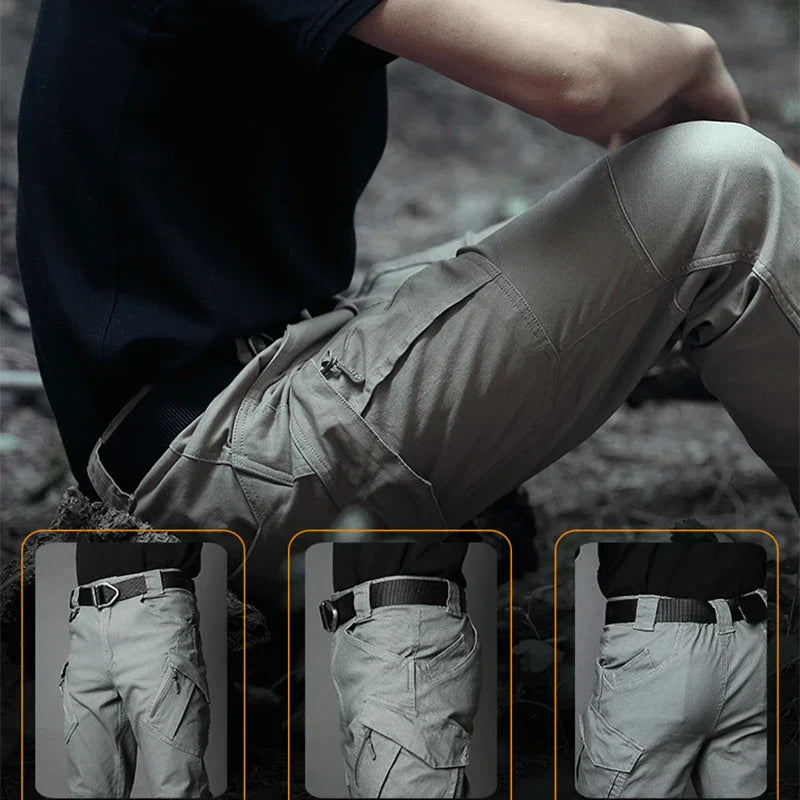 Wasserdichte Herren Cargo Hose mit Seitentaschen Outdoor-Luzern Mode