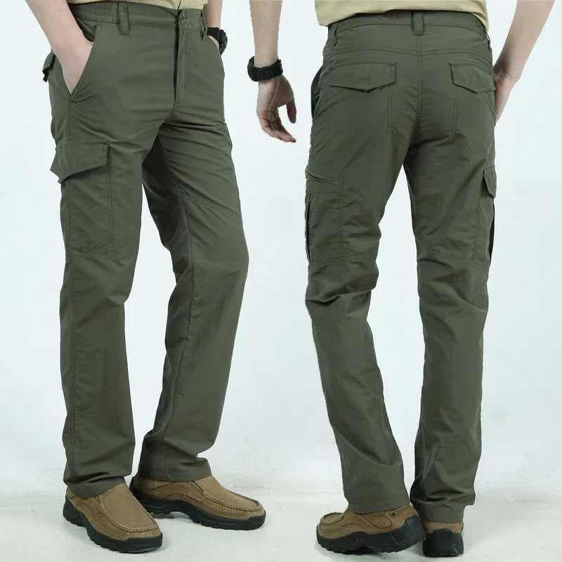 Wasserdichte Herren Cargo Hose mit Seitentaschen Outdoor-Luzern Mode