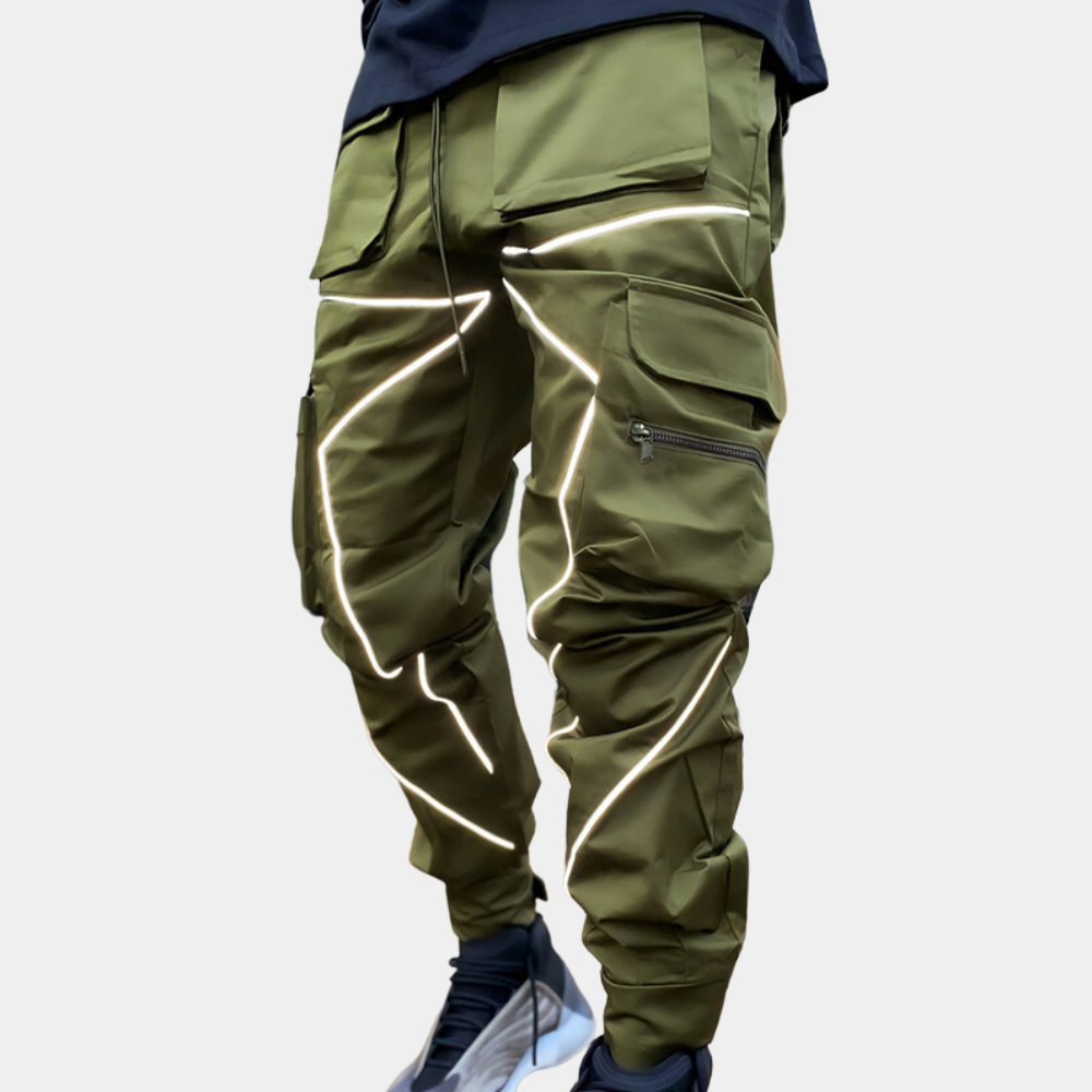 Herren Funktionsjacke mit verstellbaren Klettverschlüssen-Grün-XS-Luzern Mode